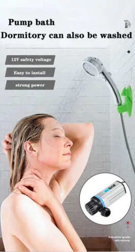 Shower Portable Mobile Bathing Pump Handheld Shower